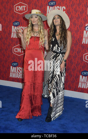 June 5, 2019 - Nashville, TN, U.S. - 05 June 2019 - Nashville, Tennessee - Ruby Stewart, Alyssa Bonagura. 2019 CMT Music Awards held at Bridgestone Arena. Photo Credit: Dara-Michelle Farr/AdMedia (Credit Image: © Dara-Michelle Farr/AdMedia via ZUMA Wire) Stock Photo