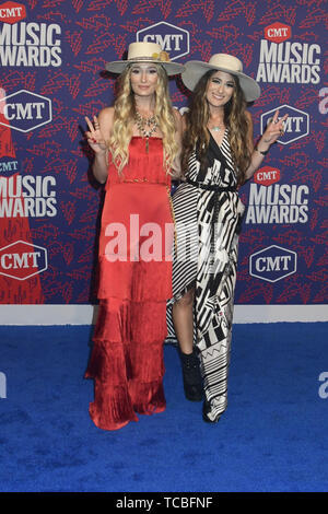 June 5, 2019 - Nashville, TN, U.S. - 05 June 2019 - Nashville, Tennessee - Ruby Stewart, Alyssa Bonagura. 2019 CMT Music Awards held at Bridgestone Arena. Photo Credit: Dara-Michelle Farr/AdMedia (Credit Image: © Dara-Michelle Farr/AdMedia via ZUMA Wire) Stock Photo