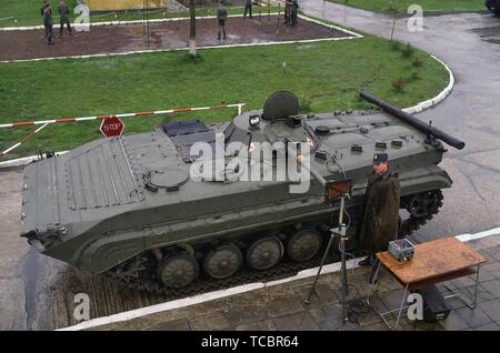 Polish army, BMP-1 infantry fighting vehicle, 12th Mechanized Infantry Division of Stettin Stock Photo