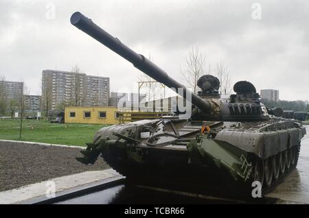 Polish army, Soviet built T 72 tank, 12th Mechanized Infantry Division of Stettin Stock Photo