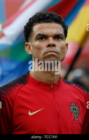 Porto, Portugal. 5th June, 2019. Pepe (POR) Football/Soccer : UEFA Nations League Semi-finals match between Portugal 3-1 Switzerland at the Estadio do Dragao in Porto, Portugal . Credit: Mutsu Kawamori/AFLO/Alamy Live News Stock Photo