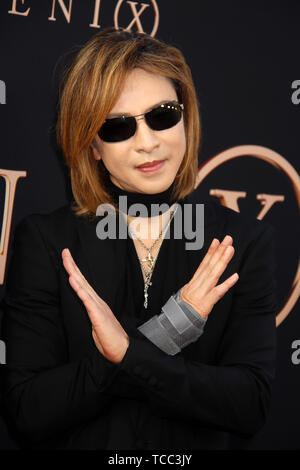 Los Angeles, USA. 04th June, 2019. Yoshiki 06/04/2019 “Dark Phoenix” Premiere held at the TCL Chinese Theatre in Hollywood, CA Credit: Cronos/Alamy Live News Stock Photo