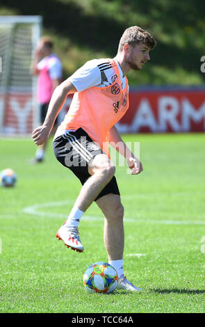 Venlo, Netherlands. 07th June, 2019. Timo Werner (Germany). GES/Football/Training of the German national team in Venlo, 07.06.2019 Football/Soccer: Practice of the German national team in Venlo, Netherlands, June 7, 2019 | usage worldwide Stock Photo