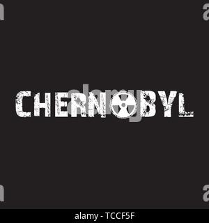 CHERNOBYL - Never Again - Vector illustration design for banner, t shirt graphics, fashion prints, slogan tees, stickers, cards, posters and other Stock Vector