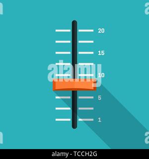 Slider flat icons Stock Vector
