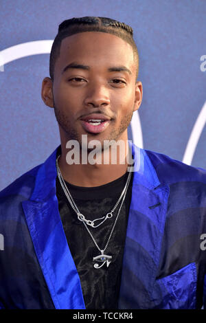 Algee Smith attending the HBO TV-Series 'Euphoria' at Cinerama Dome on June 4, 2019 in Los Angeles, California Stock Photo