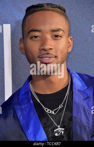 Algee Smith attending the HBO TV-Series 'Euphoria' at Cinerama Dome on June 4, 2019 in Los Angeles, California Stock Photo