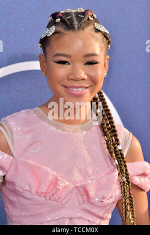 Storm Reid attending the HBO TV-Series 'Euphoria' at Cinerama Dome on June 4, 2019 in Los Angeles, California Stock Photo