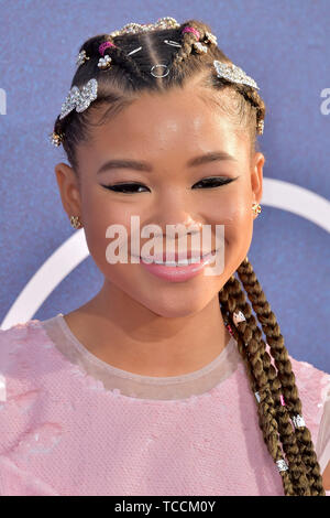 Storm Reid attending the HBO TV-Series 'Euphoria' at Cinerama Dome on June 4, 2019 in Los Angeles, California Stock Photo