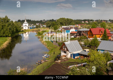 Kamenka River in Suzdal, Russia Stock Photo