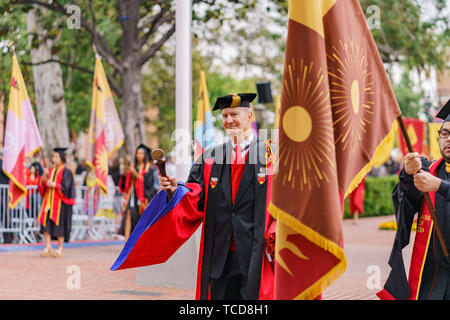 Los Angeles, MAY 10: Graduation Ceremony of University of Southern California on MAY 10, 2019 at Los Angeles, California Stock Photo