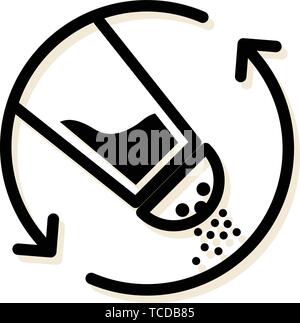 Control Salt Intake - Icon as EPS 10 File Stock Vector