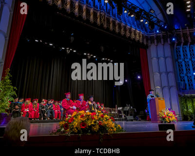 Los Angeles, MAY 10: Graduation Ceremony of University of Southern California on MAY 10, 2019 at Los Angeles, California Stock Photo