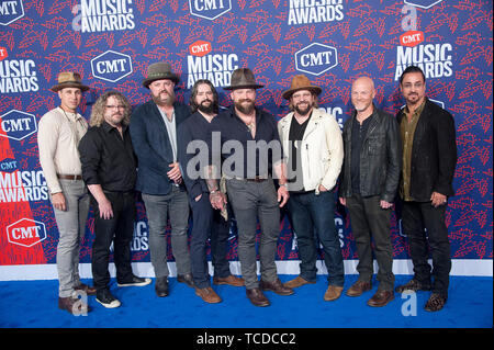 Zac Brown Band at the 2019 CMT Music Awards hosted by Little Big Town and  held at the Bridgestone Arena on June 5, 2019, in Nashville, TN Stock Photo  - Alamy