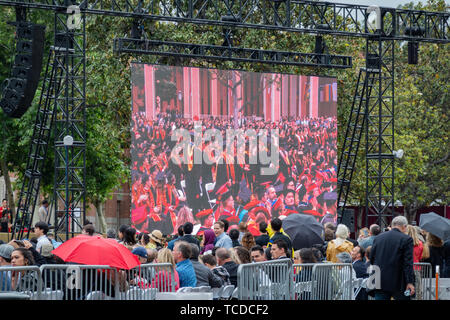 Los Angeles, MAY 10: Graduation Ceremony of University of Southern California on MAY 10, 2019 at Los Angeles, California Stock Photo