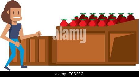 Retro videogame pixelated cartoons isolated Stock Vector