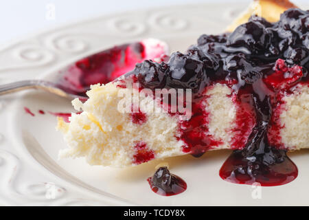 Small homemade deset pie with berries Stock Photo