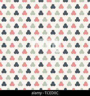 Abstract circles seamless patterns pastels color background. Geometric tracery. Vector illustration Stock Vector