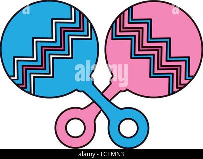 baby bells toys entertainment icons Stock Vector