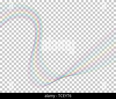 Colourful lines background with transparency grid on back. Vector Illustration. Stock Vector