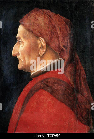 Andrea Mantegna - Portrait Man C 1450 Stock Photo