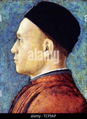 Andrea Mantegna - Portrait Man 1460 Stock Photo