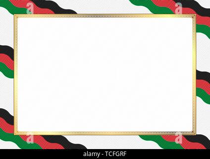 Border made with Afghanistan national colors. template elements for ...