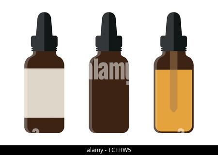 set of medical phial isoladet on white background vector illustration EPS10 Stock Vector