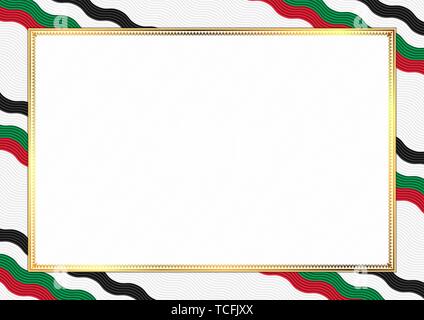 Border Made With Palestine National Colors. Template Elements For Your 