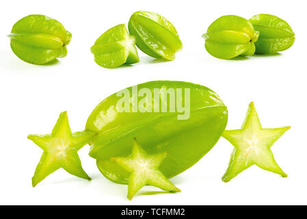 Carambole on white background Stock Photo