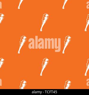 Truncheon pattern vector orange Stock Vector