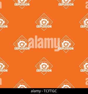 Explosion pattern vector orange Stock Vector