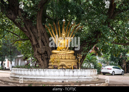 The Wat Aham temple - Monastery of the Opened Heart - in Luang Prabang, Laos. Stock Photo