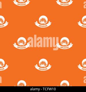 Frame explosion pattern vector orange Stock Vector