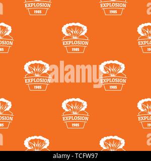 Fire explosion pattern vector orange Stock Vector
