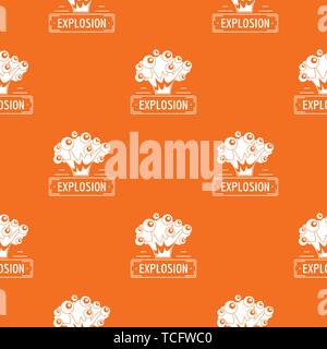 Art explosion pattern vector orange Stock Vector