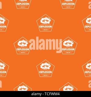 Weapon explosion pattern vector orange Stock Vector