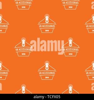 Vr pattern vector orange Stock Vector