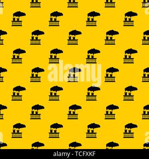 Plant pipe with smoke pattern vector Stock Vector