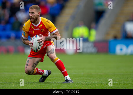 Halliwell Jones Stadium, Warrington, UK. 8th June, 2019. BetFred Super league Rugby, Warrington Wolves versus Catalans Dragons; Sam Tomkins of Catalans Dragons Credit: Action Plus Sports/Alamy Live News Stock Photo