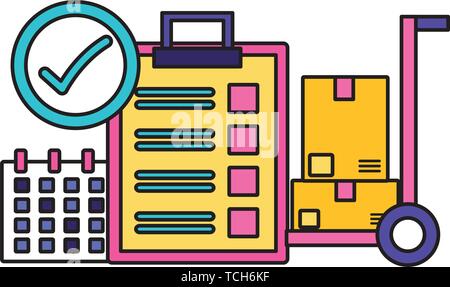 fast delivery logistic Stock Vector