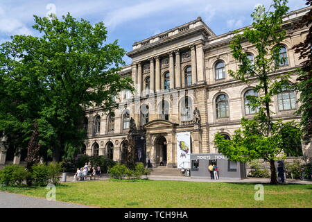 BERLIN, GERMANY - MAY 16 2018: People in front of Museum fur Naturkunde - Natural History Museum on May 16, 2018 in Berlin, Germany. Stock Photo
