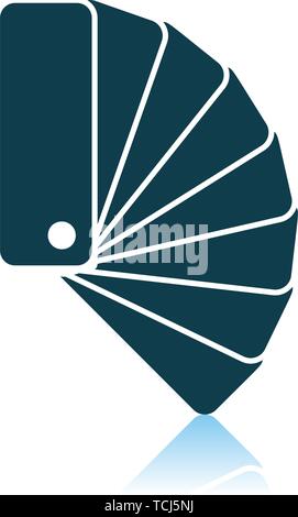 Color Samples Icon. Shadow Reflection Design. Vector Illustration. Stock Vector