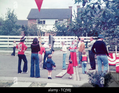 1977 Silver Jubilee celebrating 25 years of the reign of Queen Elizabeth II, in Princes Risborough, Buckinghamshire, UK Stock Photo