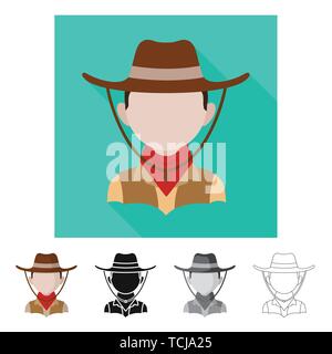 Isolated object of imitator and resident icon. Set of imitator and culture stock vector illustration. Stock Vector