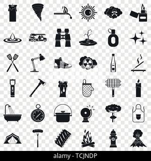 Emergency icons set, simle style Stock Vector Image & Art - Alamy