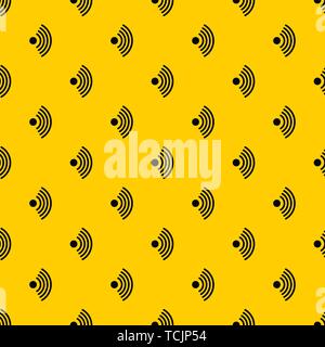 Wireless network symbol pattern vector Stock Vector