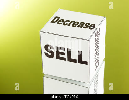 forex. currency in the white dices on green background Stock Photo