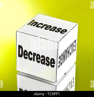 forex. currency in the white dices on green background Stock Photo