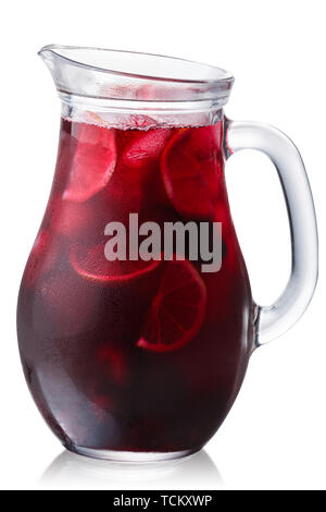 Iced Tea Pitcher or Jug, isolated Stock Photo - Alamy